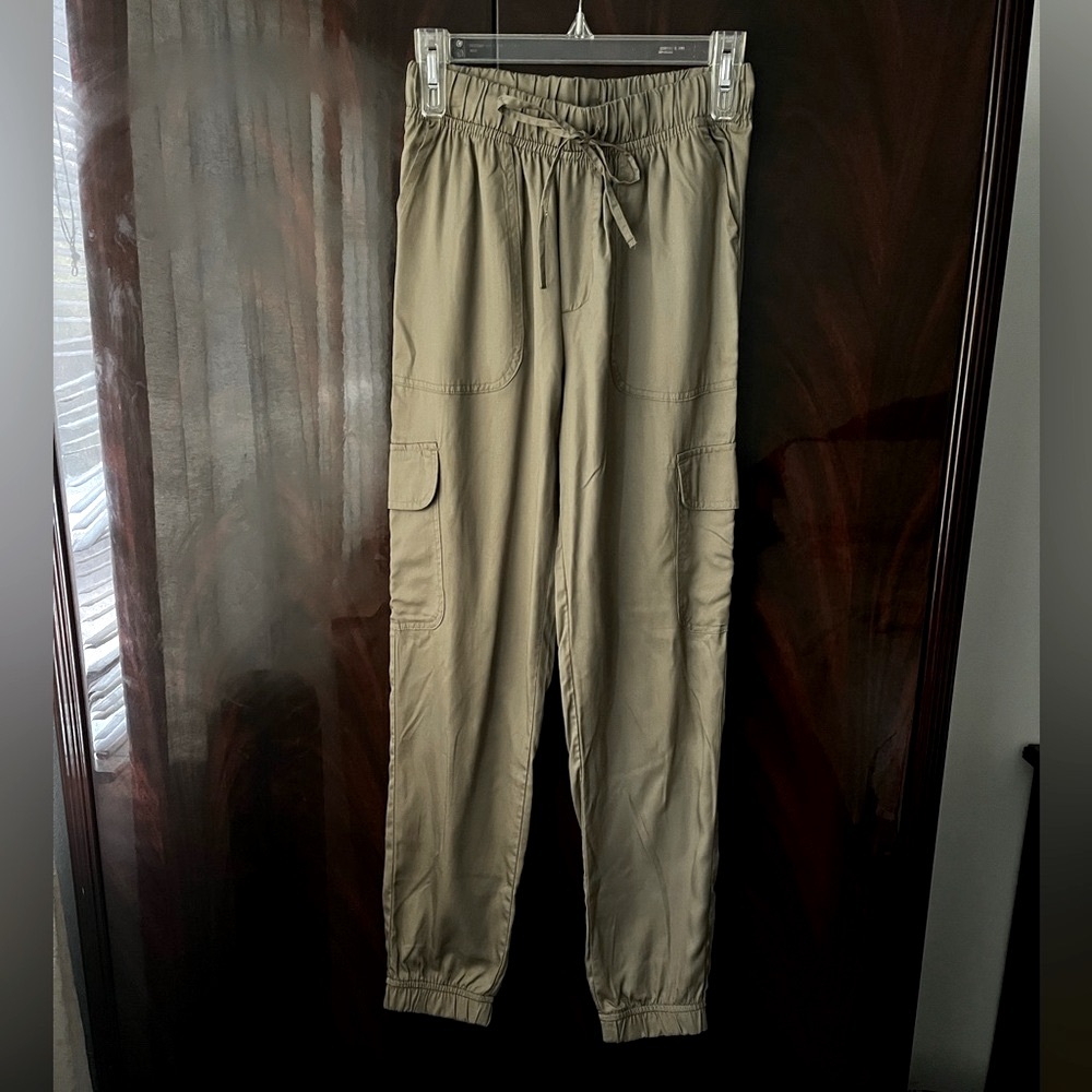 Japna Olive Green Cargo Jogger Pants